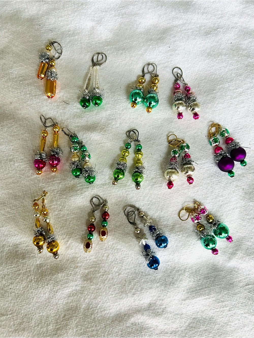 Resv for Sarah Colorful Beaded Earrings Set